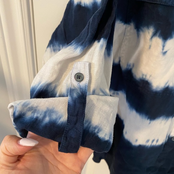 NWT The Group Babaton 100% Linen Utility Shirt - Picture 9 of 10